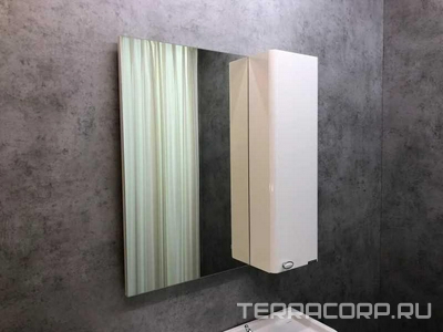 Зеркало-шкаф ""-80 см, цв.белый ZZ Comforty Неаполь 00004147561