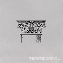 Декор Авеллино серый Капитель D501 |15х15