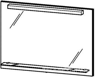Зеркало 1200х155хh800мм, светильник 21W, полочка, крепёж в компл., X-Large ZZ