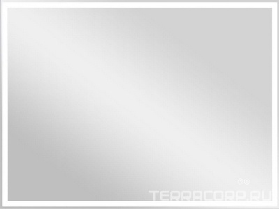Зеркало 1000x800х30мм, с встроенным по периметру светильником, сенсорным выключателем, диммером и функцией антизапотевания, Vincea ZZ Vincea Универсал VLM-3VN100-2