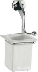 Стакан настенный, (цв.хром),  ZZ Kerasan Waldorf 741090