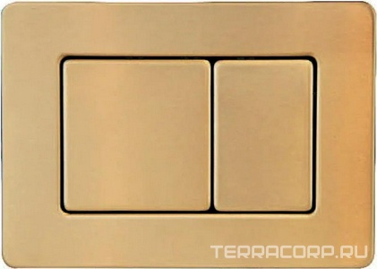 Клавиша двойного смыва Boheme 650-G для инсталляции, нерж.сталь Gold, цвет золото, ZZ Boheme Универсал 650-G