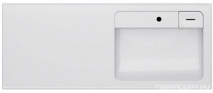 Раковина мебельная 120 см    над стиральной машиной правая ZZ AMPM X-Joy M85AWPR1201WG