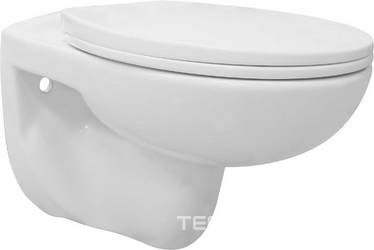 Унитаз подвесной Fredo 355х550х410 безободковый, с быстросъем. сиденье с микролифт в компл., цв. белый  ZZ