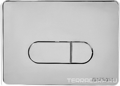 Клавиша для инсталляции, двухрежимная, цв. хром ZZ Berges Novum 040033