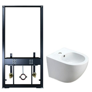 Сет: инсталяция для биде + подвесное биде , цв. белый, ZZ Azario Grado AZ-8040-1001/F-0053-0025+AZ-0046-BW SP