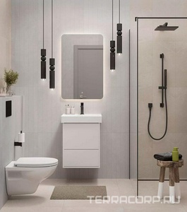 Раковина 55 см мебельная/подвесная, цв.белый глянец Kerama Marazzi PRO PROR.wb.55