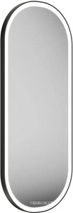 Зеркало овальное 100х42 см с подсветкой, цв. черный матовый Kerama Marazzi Cono CO.mi.PL.42\BLK