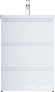 Тумба без раковины напольная 60 см  S, цвет белый глянец ZZ AMPM Gem M91FSX0602WG