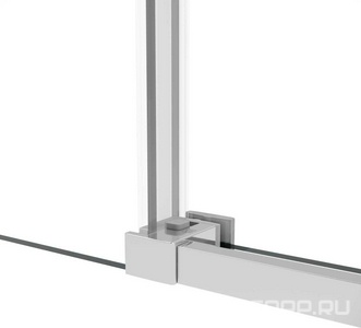 Душевой уголок 1100х900хh2000мм, прямоуг., правый/левый, (стекло прозрачное 6мм Easy Clean, фурн.цв.хром),  ZZ Vincea Slim Soft VSR-1SS9011CL