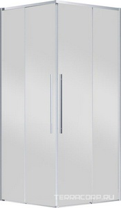 Душевой уголок 900х900хh1950мм, квадрат, (стекло прозрачное 6мм Easy Clean, фурн.цв.хром),  ZZ Vincea Slim-N VSS-4SN900CL