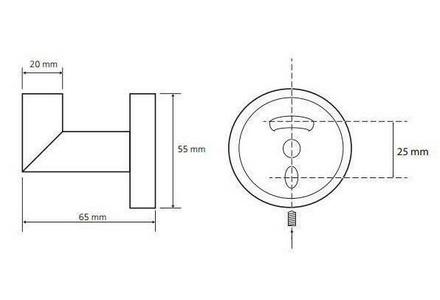 Крючок  (цв.черный),  ZZ Bemeta Dark 104206020
