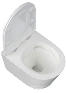 Комплект: Унитаз подвесной+сиденье с микролифтом цв.белый+инсталляция+клавиша O3 хром глянец ZZ Berges Универсал 043377