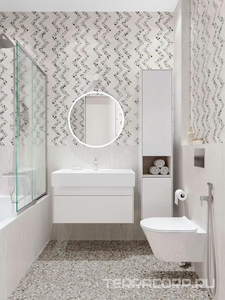 Тумба подвесная 90 см, 2 выдвижных ящика push to open,  без раковины, цвет белый матовый/белый глянец Kerama Marazzi  LOG.90.2\WHT