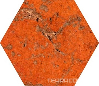 Керамогранит CIR Cotto Del Campiano  Rosso Siena Esagone 15.8x18.3 Коричневый 