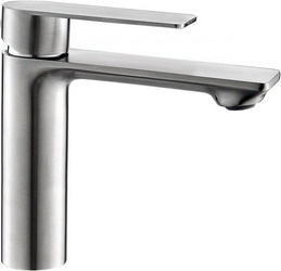 Смеситель для раковины, без донного клапана, цв.нержавеющая сталь XX