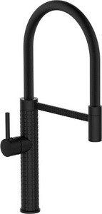 Смеситель для кухни, гибкий излив, цв. черный ESKO ESKO K51B