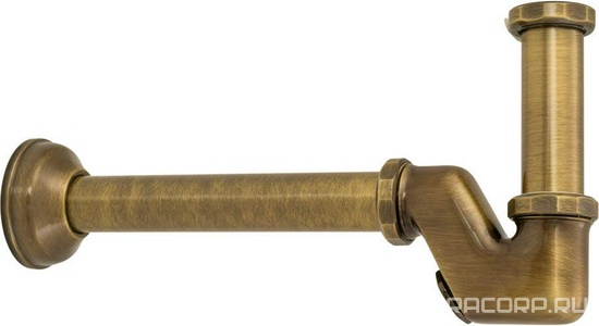 Сифон для раковины / биде, S-образный, 1 1/4, (металл цв.бронза), Migliore ZZ Migliore Универсал 17917