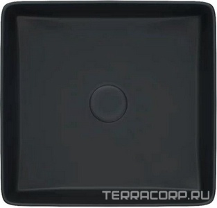 Раковина - чаша IDDIS Slide SLIBM01i27, 36x36x11 см, БЕЗ отверстия под смеситель, цв.черный, ZZ Iddis slide SLIBM01i27