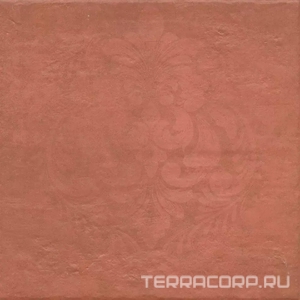 Керамогранит Kerama Marazzi Хадду  красный матовый декорированный 40,2x40,2x0,8 Красный 