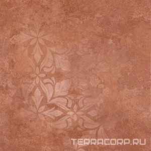 Керамогранит Kerama Marazzi Хадду  красный матовый декорированный 40,2x40,2x0,8 Красный 