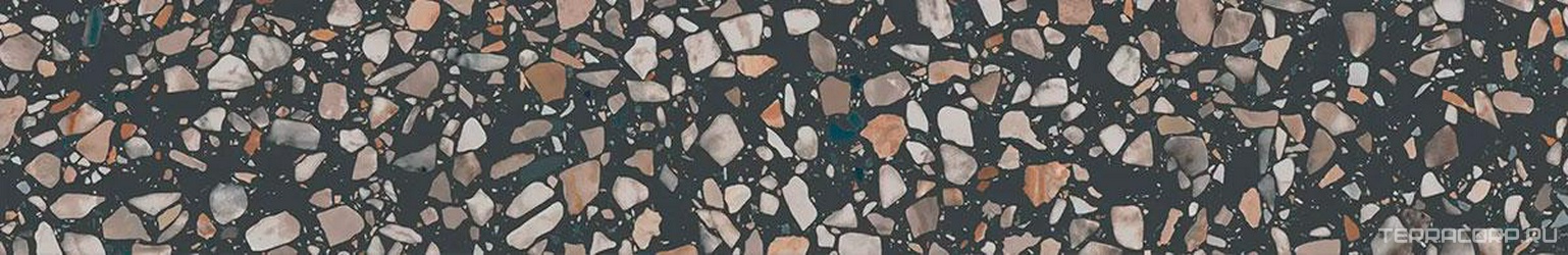 Подступенок Бричиола чёрный матовый обрезной 60x10,7x0,9