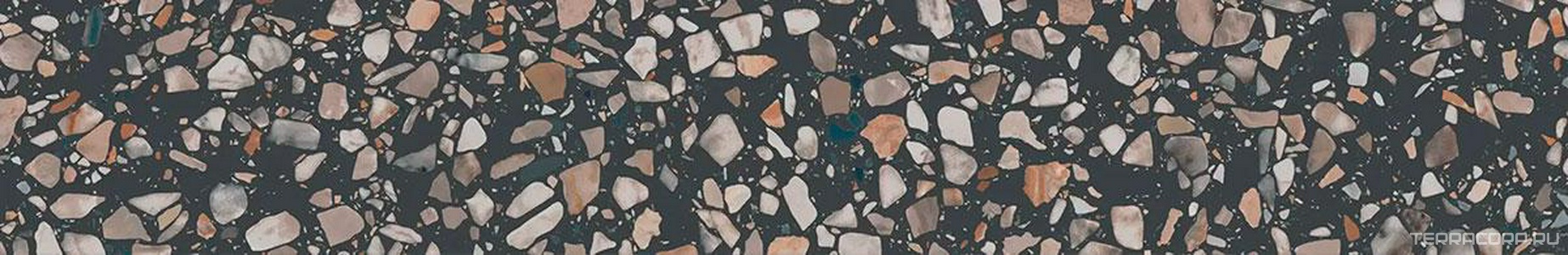 Ступени Kerama Marazzi Бричиола Подступенок  чёрный матовый обрезной 60x10,7x0,9 Черный 