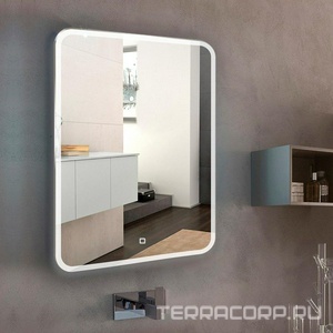 Зеркало  600х800 LED-подсветка, сенсорный выключатель, диммер , ZZ Azario Стив LED-00002249