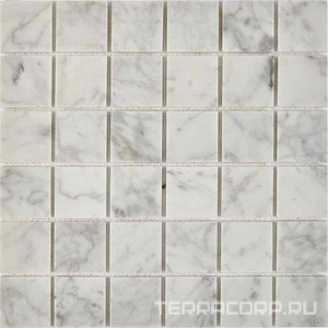 Мозаика Мастера Керамики Glass 238 Bianco carrara (чип 48х48) 30.5х30.5 n/a 