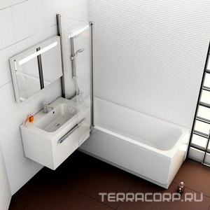 Ванна акриловая прямоугольная CHROME 170х75 KL Ravak Chrome C741000000