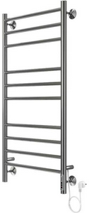 Полотенцесушитель  П10 500х1050 электро (quick touch), кабель-вилка + скрытая подводка, блока управления справа, цв. хром ZZ Terminus Аврора 4670078544360