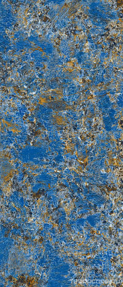 Керамогранит Versace MaximVS Galaxy Blue Lap. 120x280 Синий, фото 3