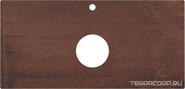 Cтолешница из плитки для мебели , 100 см, для накладных раковин, "Про Феррум коричневый" XX Kerama Marazzi Plaza PL1.DD571300R\100