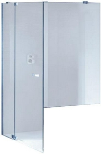 Распашная дверь, с неподв. сегм.,короткой бок. стенкой на ванне справа НЕСТАНДАРТ!!! 915х1042хh2000мм (стек/прозр. Anti-Plaque 8мм, Soft open/close, п Huppe Huppe Studio Paris PT0229 C 322 704