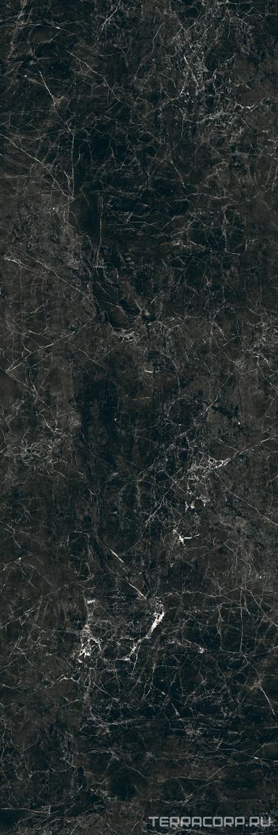 Керамогранит Laminam Rus I Naturali Marmi Nero Greco Bocciardato 5.6 mm 100x300 Серый, фото 4