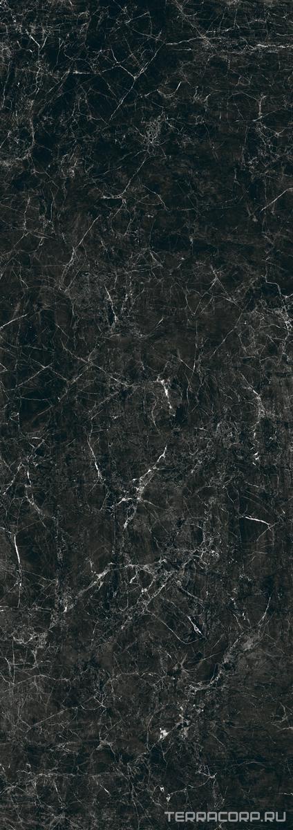 Керамогранит Laminam Rus I Naturali Marmi Nero Greco Bocciardato 5.6 mm 100x300 Серый, фото 5