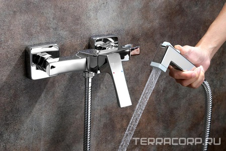 Смеситель для гигиенического душа, с установочным комплектом и аксессуарами, хром KL Lemark Unit LM4518C