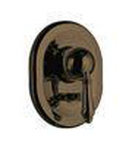 Наружная часть смес.д/д встраив. в стену, с перекл. (без внутр. арт.4060), (цв.Tuscan brass темная бронза, ручка El Capitan),  ZZ Nicolazzi Classico 3460 TB 75