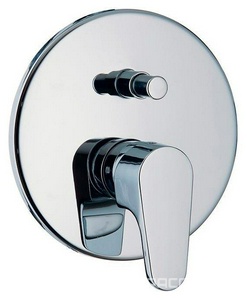 Смеситель для душа встраиваемый в стену с переключателем, (хром) Сleo ZZ 3M Cleo 6349 CC