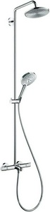 Душевая система Raindance Select Showerpipe 240 с термостатом (смеситель+шланг+штанга+ручной душ+верхний душ), хром ZZ Hansgrohe Raindance Select 27117000