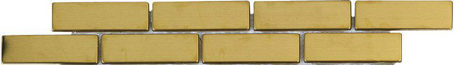 Metal Brick Gold Cenefa XX |4x30.6
