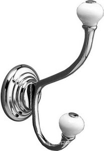 Крючок двойной (цв. хром)  ZZ Devon & Devon Chelsea DD212CR