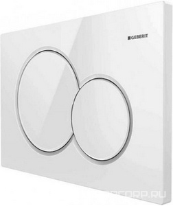 Клавиша двойного смыва (пластик, цв. white alpine),  Geberit Sigma01 115.770.11.5