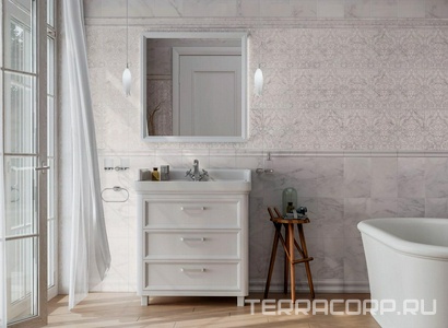 Тумба напольная "" 80см, 3 ящика, БЕЗ раковины, цв.белый глянец XX Kerama Marazzi Pompei PO.80.3\WHT