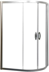Душ.уголок BLISS L Twin Slide 120x80х190 см, универсальный,профиль матовый хром, стекло прозрачное, БЕЗ поддона XX