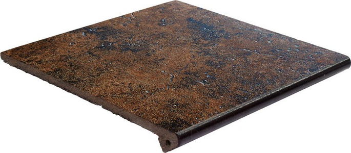 Ступени Exagres Metalica Peldano Fiorentino  Cherry 33x33 Коричневый 