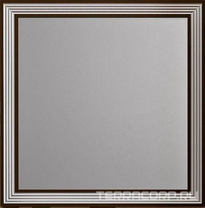 Зеркало  80, 836*866*22 мм, с подсветкой, цвет белый/серебряная патина, крепеж в комплекте ZZ Opadiris Карат Z0000004136