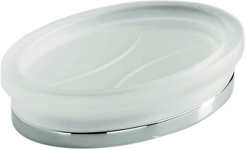 Мыльница настольная, (стекло мат., металл. основа цв.хром),  Colombo Land B2842.000