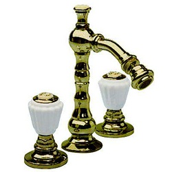 Смеситель для биде на 3 отв.с д/к, (цв. золото) Righe Z XXZ