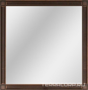 Зеркало  100, 990*990*22 мм, цвет орех, крепеж в комплекте ZZ Opadiris Фреско 00-00003814